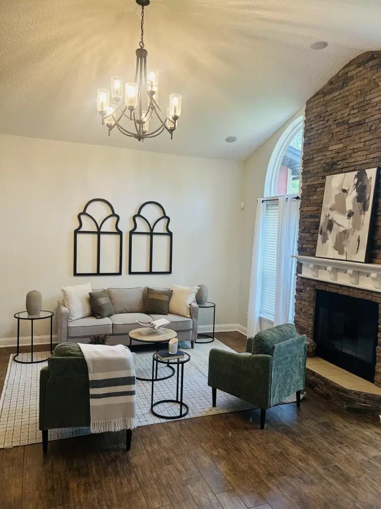Property on Farm Creek Road after staging, by Staged & Done — home staging in St. Johns County, Northeast Florida.
